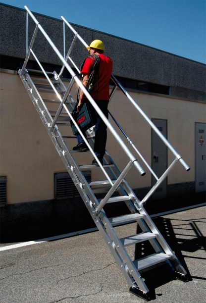 Scala in alluminio di accesso per cantiere AV60 AV80