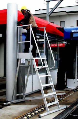 Scala professionale a palchetto in alluminio 6087