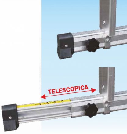 Scala professionale con agano in alluminio 1959N