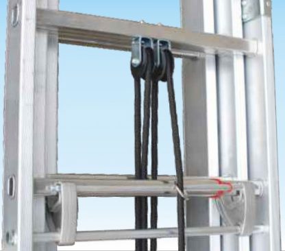 Scala professionale in alluminio con fune 3051N - 3060N